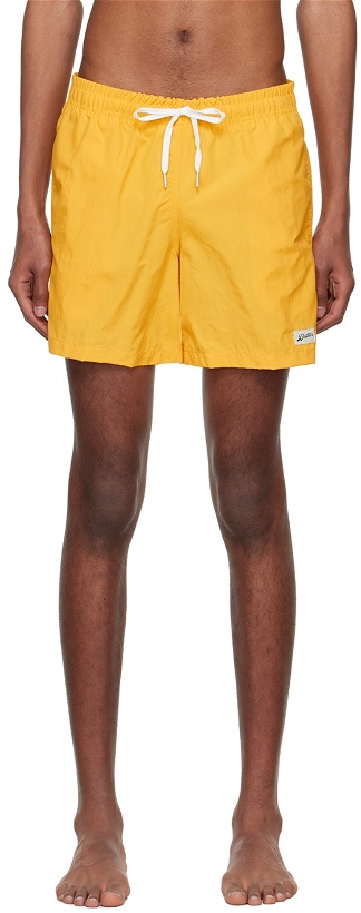 Photo: Bather Yellow Recycled Nylon Swim Shorts