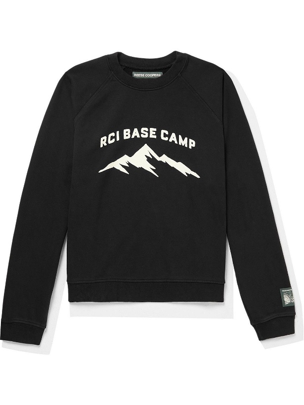 Photo: Reese Cooper® - Base Camp Printed Cotton-Jersey Sweatshirt - Black