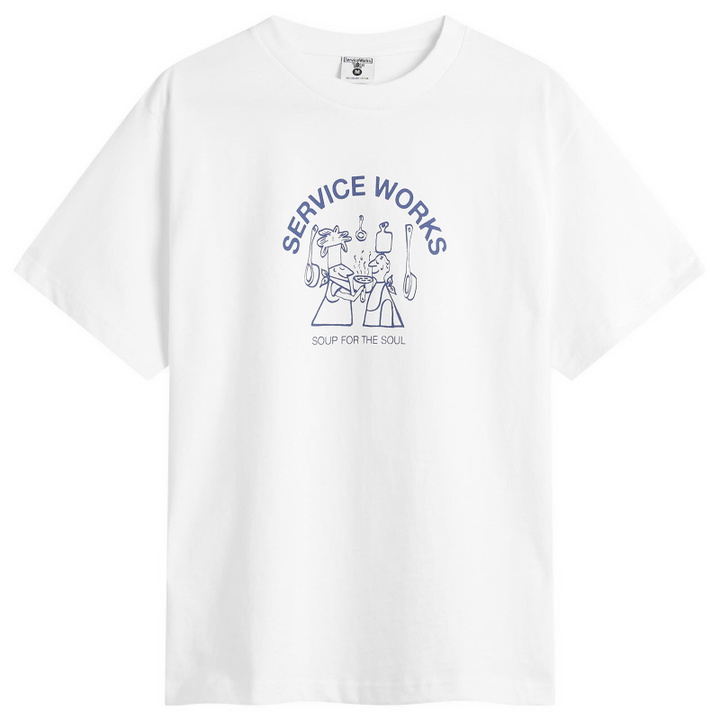 Photo: Service Works Men's Soup For The Soul T-Shirt in White
