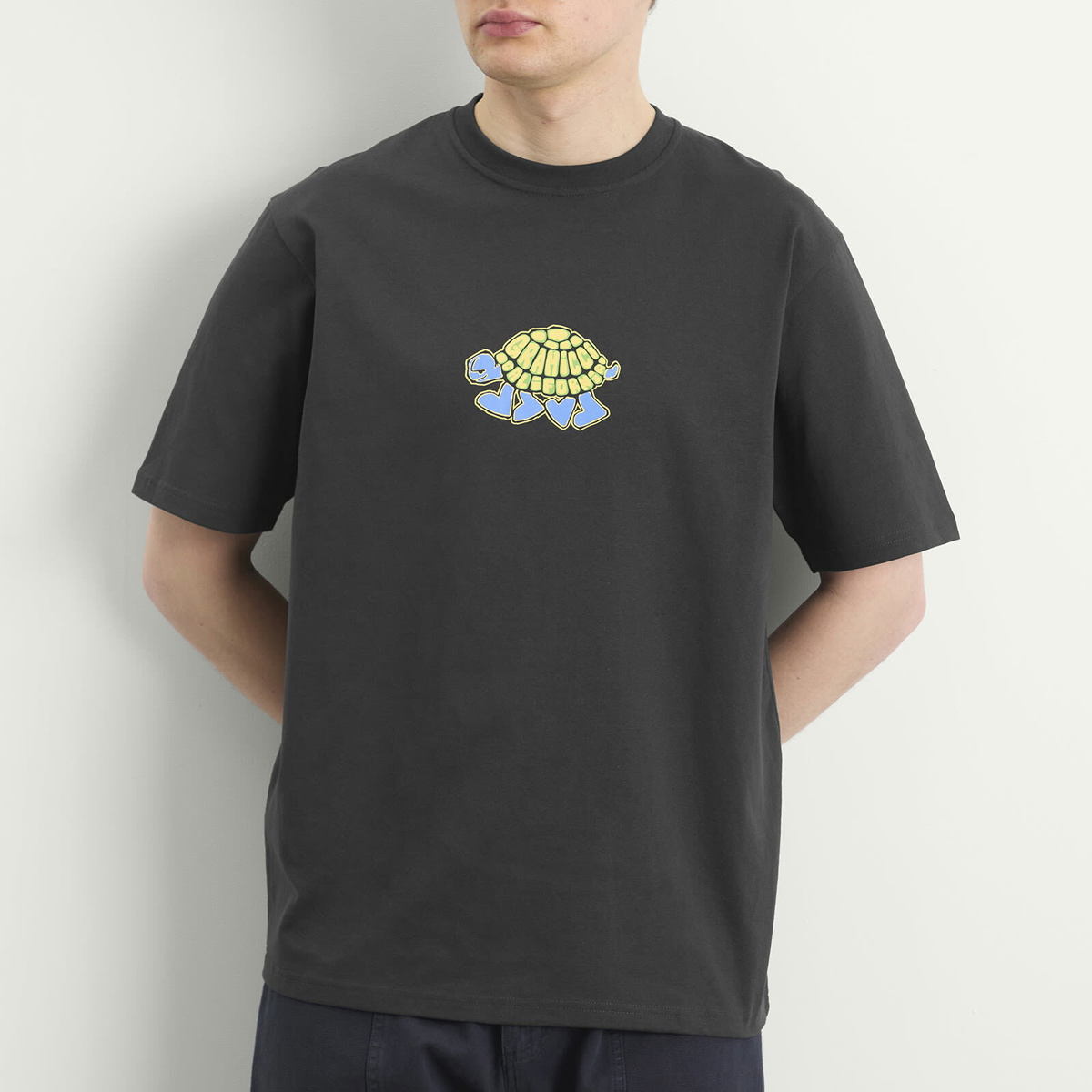 Gramicci Men's Turtle T-Shirt in Vintage Black