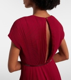 Max Mara Elegante plissé georgette gown