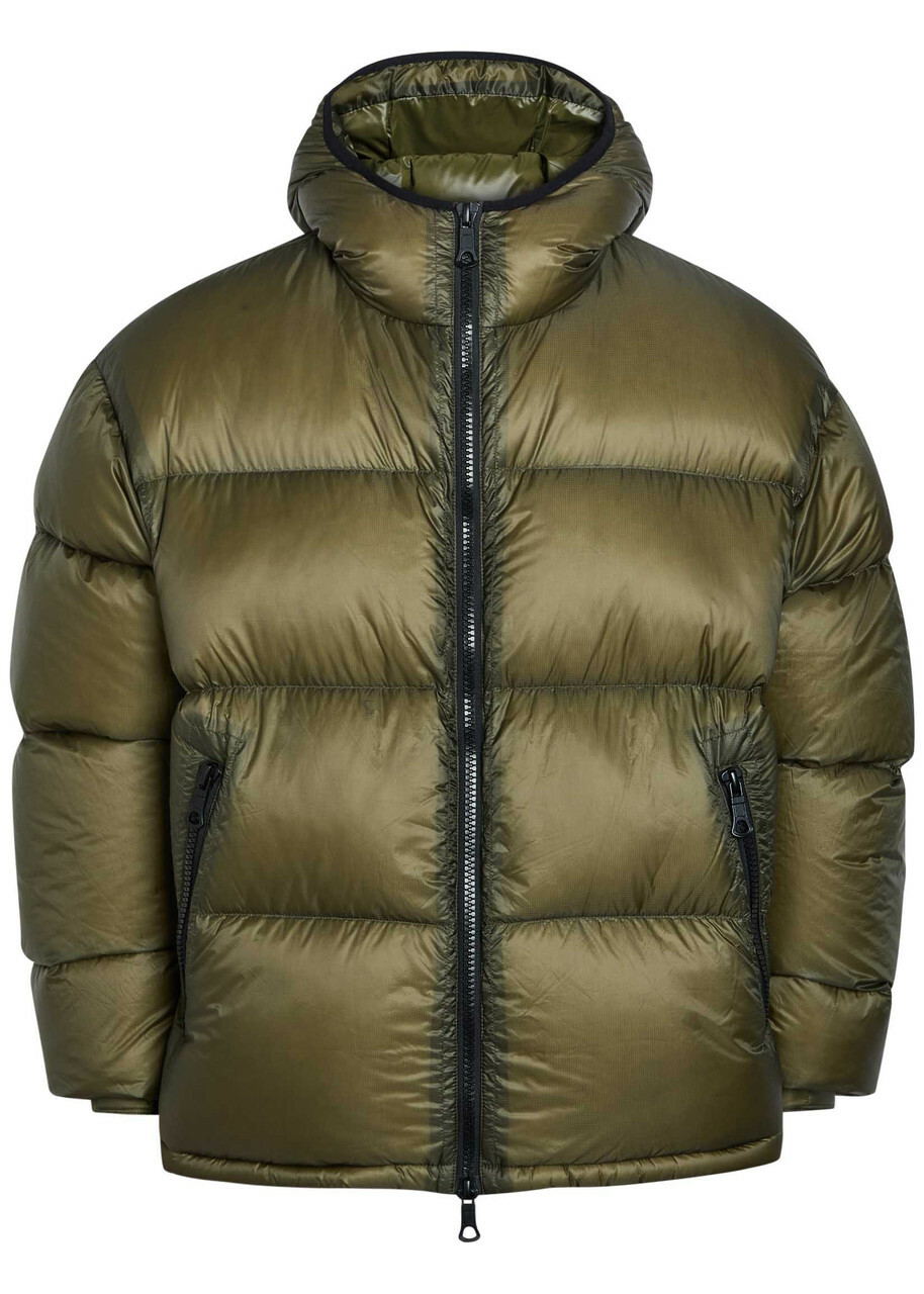 ジャケット・アウター MIYUKI Mki Miyuki Zoku Padded Hooded Nylon Jacket Olive MKI Miyuki-Zoku