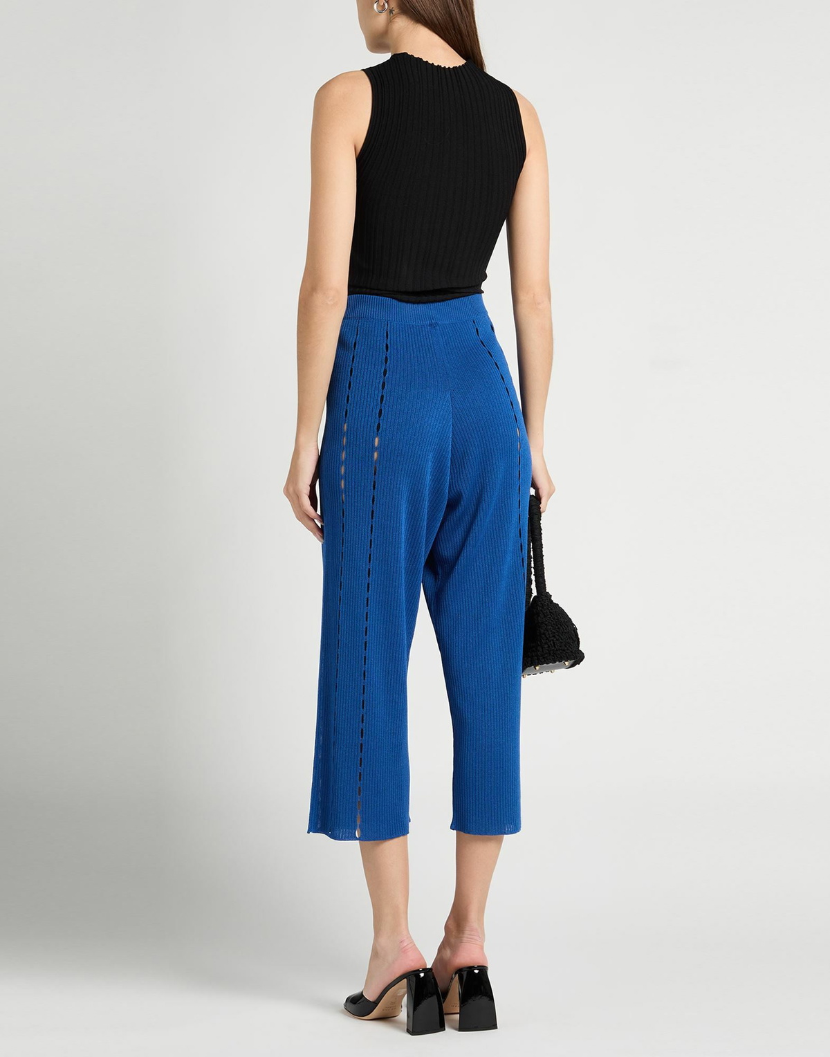 Manila Grace Womens Pants in Blue