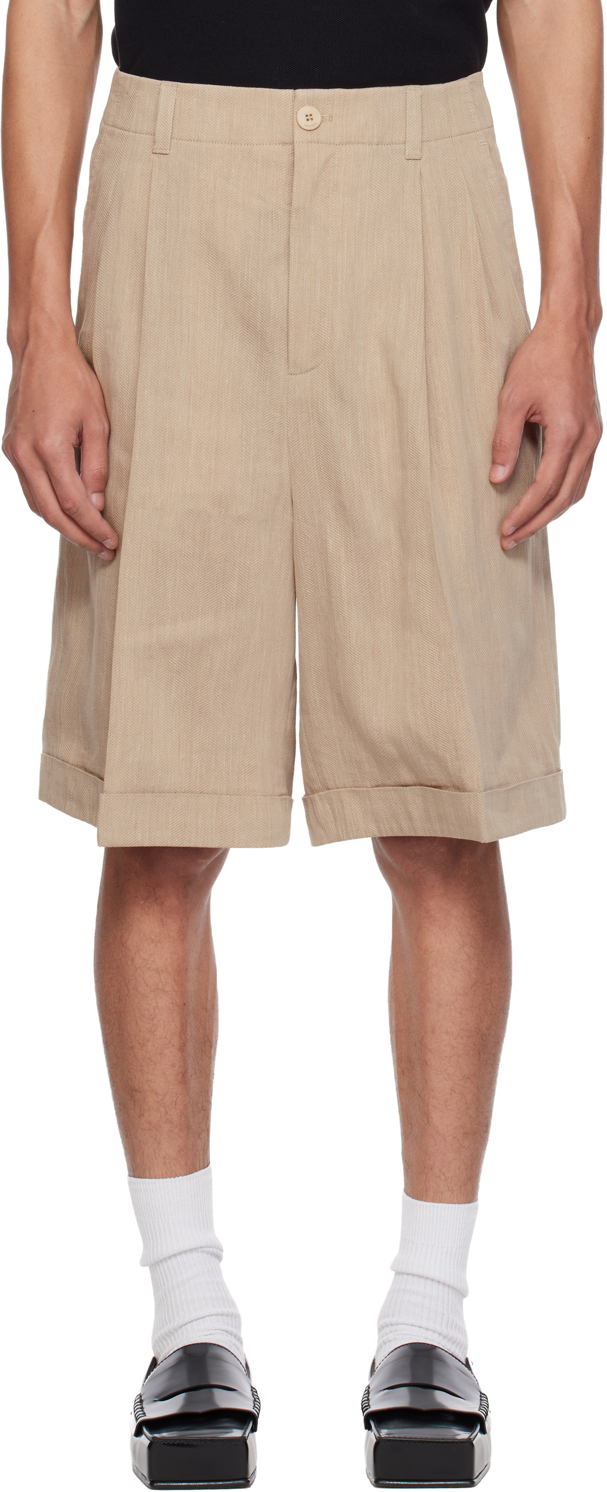 JACQUEMUS Beige 'The Pastro' Shorts