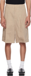 JACQUEMUS Beige 'The Pastro' Shorts