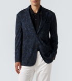 Etro Paisley wool-blend jacquard blazer