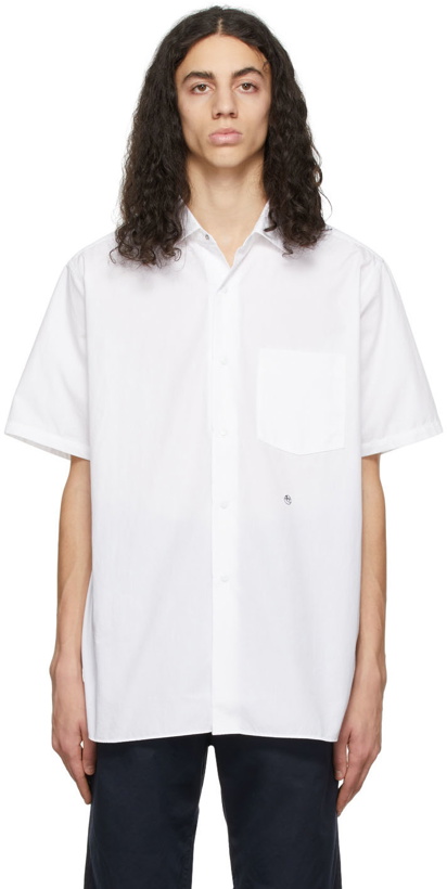 Photo: Nanamica White Regular Collar Shirt