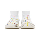 Maison Margiela White Paint Splatter Sock Sneakers