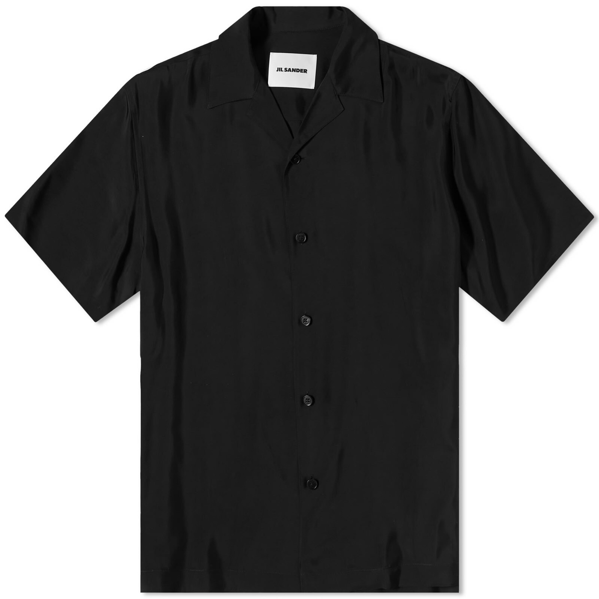 Photo: Jil Sander Men's Fluid Vacation Shirt in Black