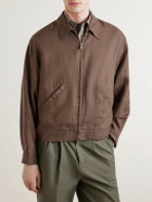 Valstar - Stan Linen Bomber Jacket - Brown