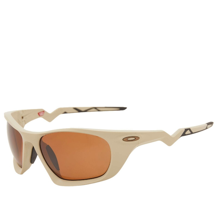Photo: Oakley Lateralis Sunglasses in Matte Sand/Tungsten Polar 
