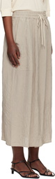 Studio Nicholson Beige Oates Midi Skirt