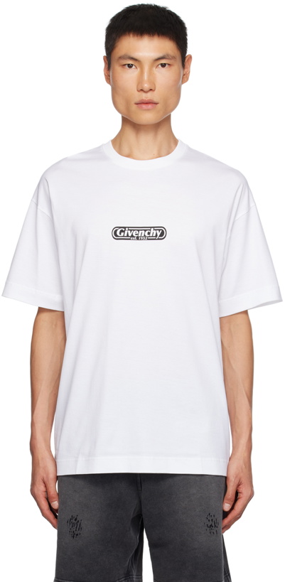 Photo: Givenchy White Printed T-Shirt