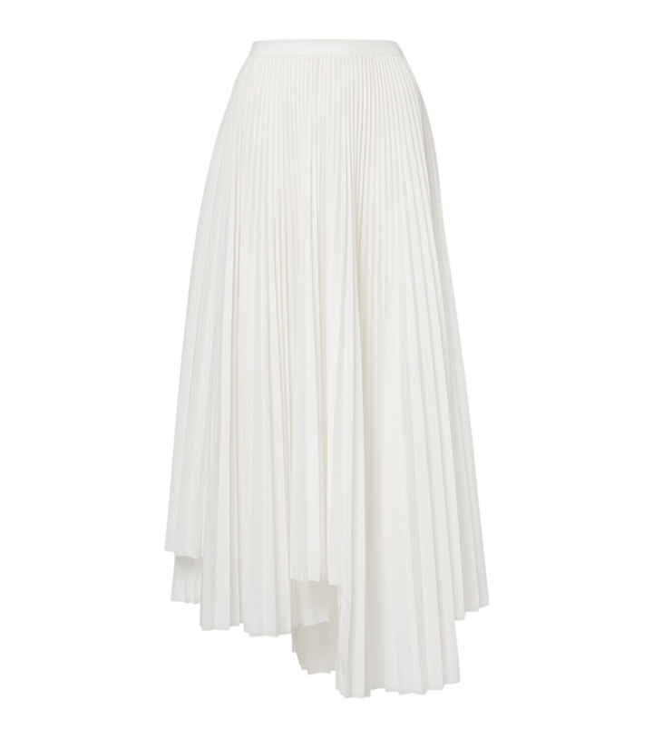 Photo: Plan C Plissé asymmetric muslin maxi skirt