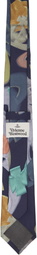 Vivienne Westwood Navy Halftone Orbs 7 cm Tie