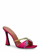 D'ACCORI - 100mm Lust Satin & Crystals Sandals