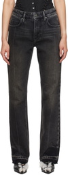 GUESS USA Black Vintage Dark Washed Jeans