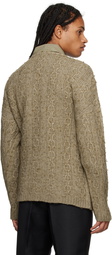 Our Legacy Beige Brushed Sweater