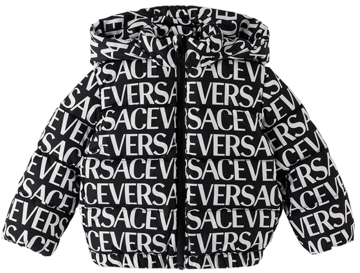 Photo: Versace Baby Black Allover Down Jacket