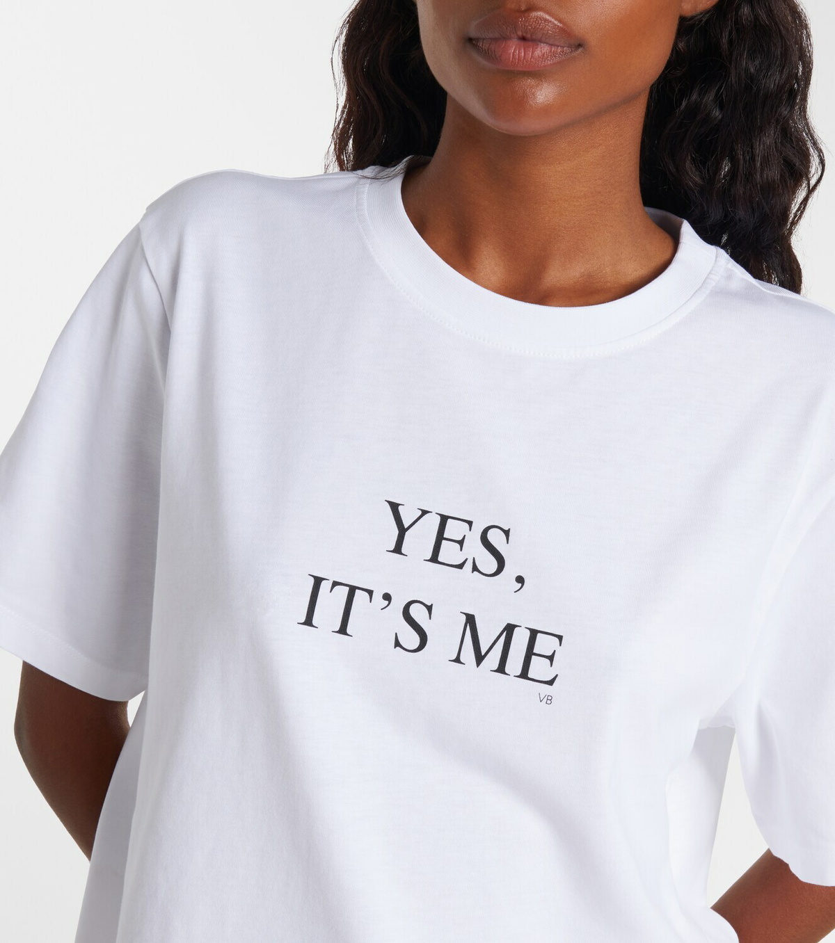 Victoria Beckham Slogan cotton jersey T-shirt