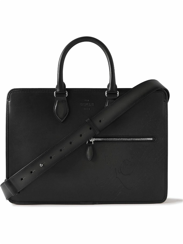 Photo: Berluti - 1 Jour Neo Scritto Venezia Leather Briefcase