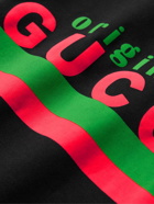 GUCCI - Logo-Print Cotton-Jersey T-Shirt - Black - M