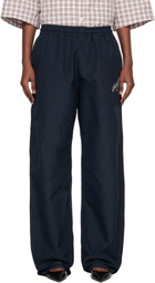 WILLY CHAVARRIA Navy Ruff Rider Track Pants