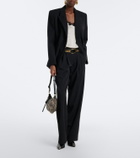 Isabel Marant Oskan Moon printed calf hair shoulder bag