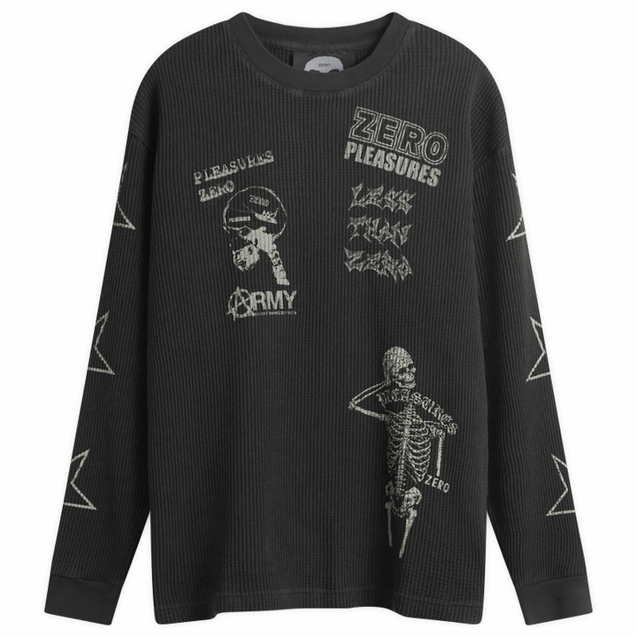 Photo: Pleasures Men's x Zero Misled Thermal Long Sleeve in Black