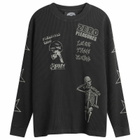 Pleasures Men's x Zero Misled Thermal Long Sleeve in Black