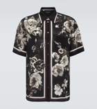 Dolce&Gabbana Floral silk bowling shirt