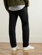 Massimo Alba - Ionio2 Straight-Leg Pleated Cotton-Gabardine Trousers - Black