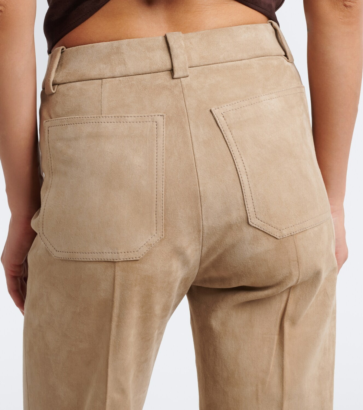 Stouls Lizzy suede bootcut pants