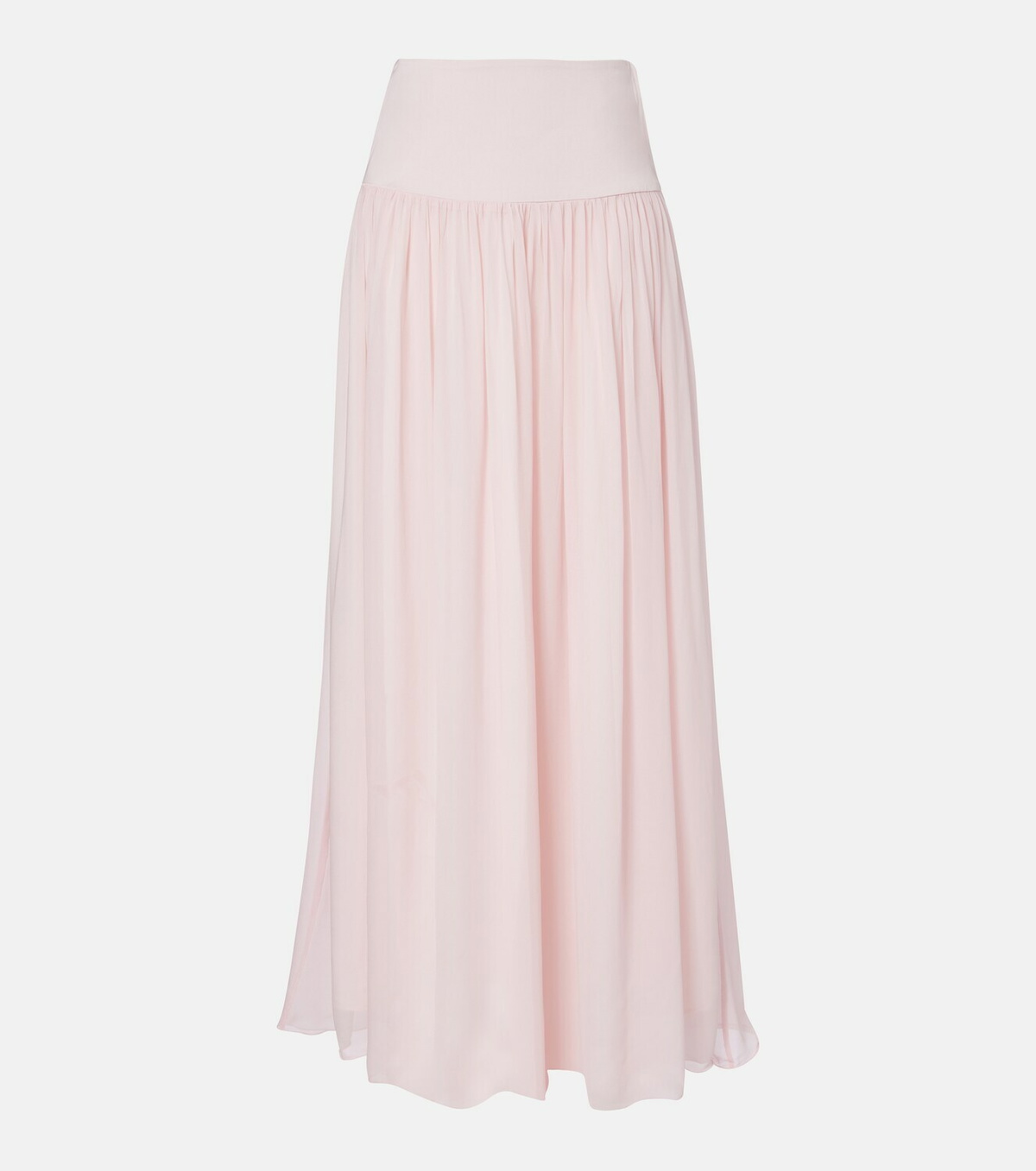 Posse Solene high-rise mesh maxi skirt