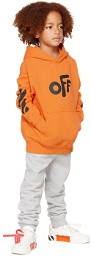 Off-White Kids Orange Rounded Hoodie