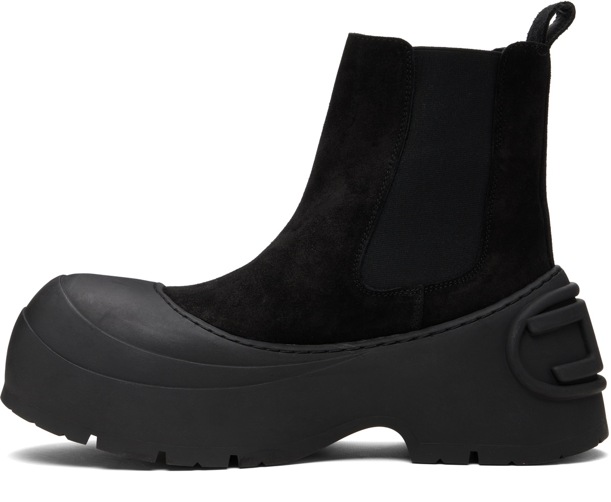 Diesel Black D-Donald Beatle Chelsea Boots