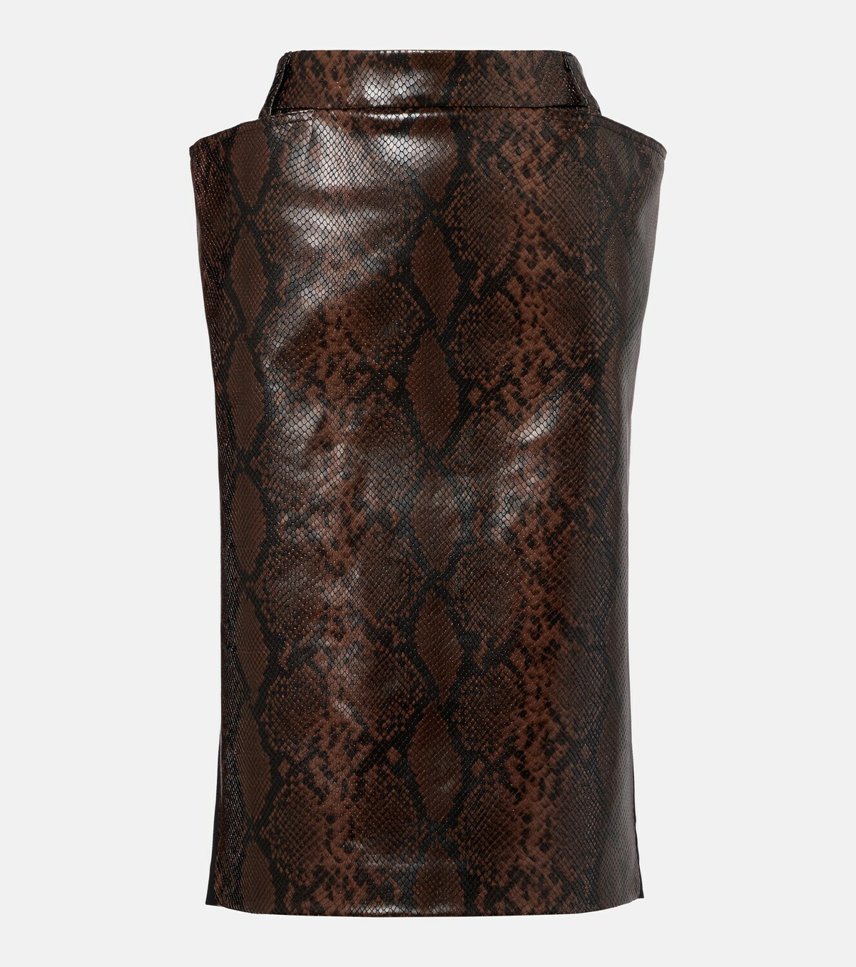 Stella McCartney Snake-effect midi skirt