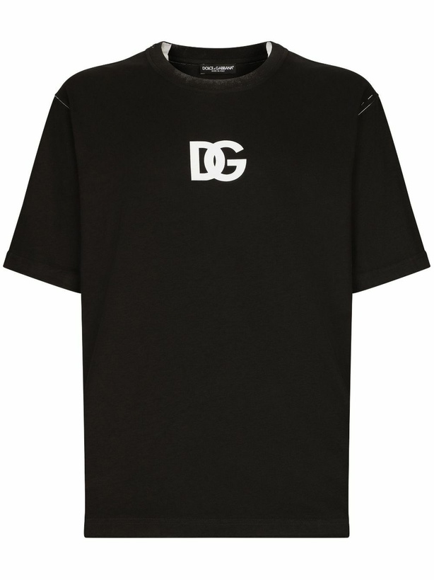 Photo: DOLCE & GABBANA - Logo Cotton T-shirt