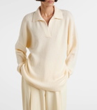 Fforme Louise wool and cashmere polo sweater