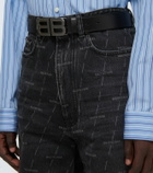 Balenciaga BB leather belt