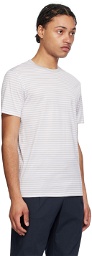 Sunspel White & Gray Classic T-Shirt