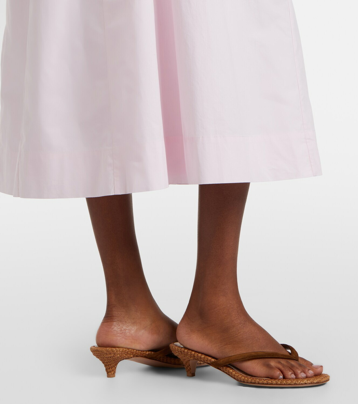 Posse Lindie cotton poplin midi dress