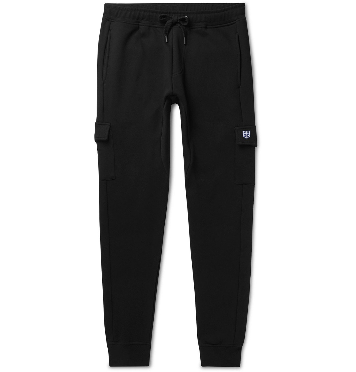 Photo: Schiesser - Karl Slim-Fit Tapered Cotton-Jersey Sweatpants - Black