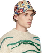 Isabel Marant Multicolor Printed Velvet Haley Bucket Hat