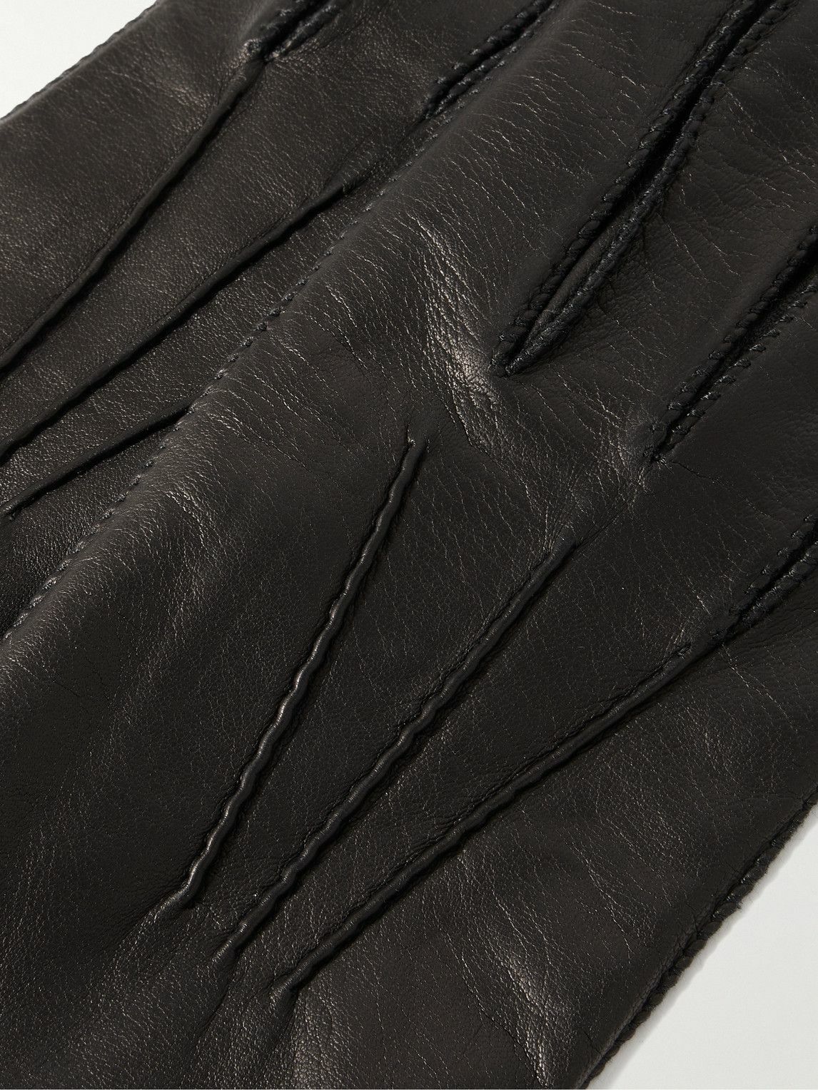 Loro Piana - Harris Leather Gloves - Black