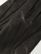 Loro Piana - Harris Leather Gloves - Black