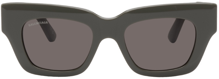 Photo: Balenciaga Gray Sqaure Sunglasses