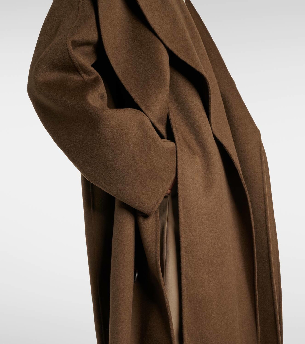 Róhe Scarf-detail wool coat