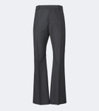 Jil Sander Wool and mohair bootcut pants