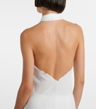 Jade Swim Stella sheer halterneck maxi dress